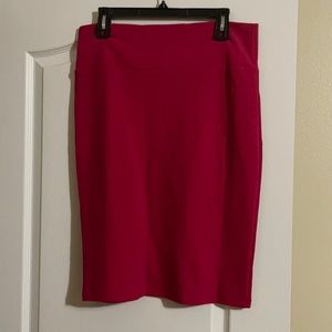 Lularoe- stretchy pink skirt